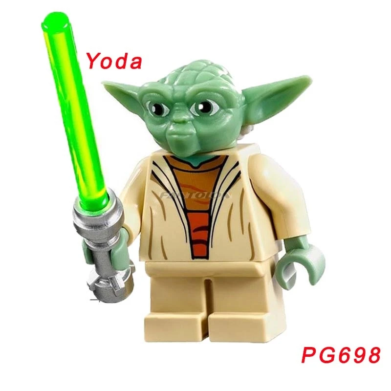 Single Sale Super Heroes Star Wars Yoda Finn Stormtrooper K 3PO Bricks Legoingly Starwar Building Blocks