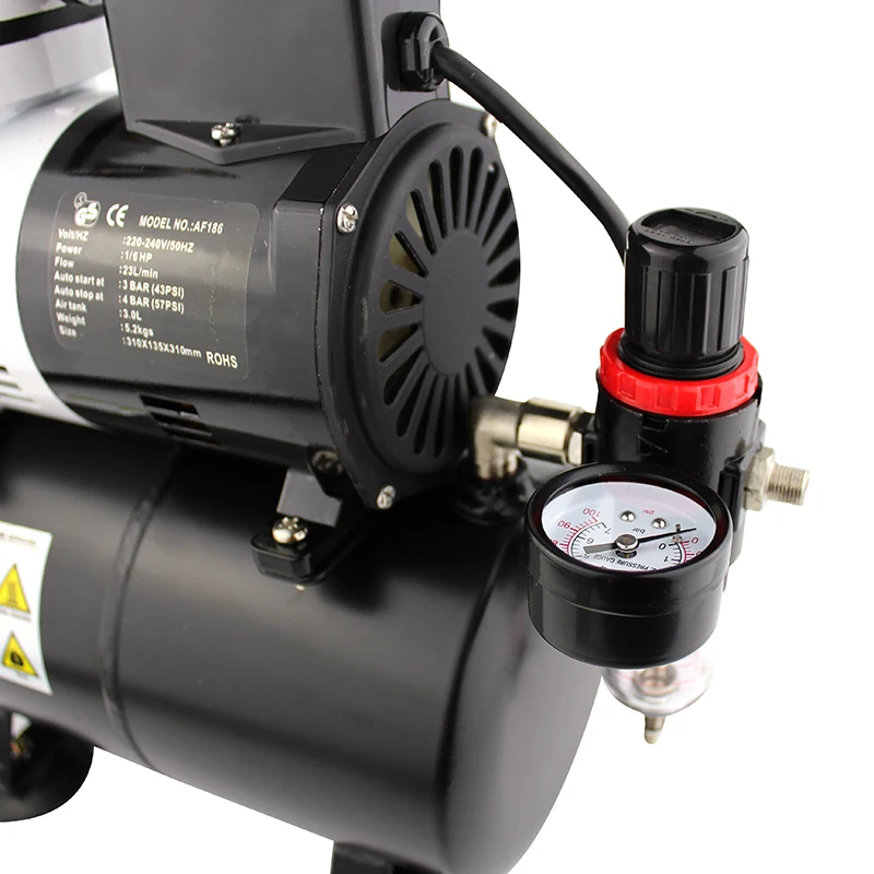Комплект временного тату компрессора OPHIR Airbrush с разветвителем для краски тела и