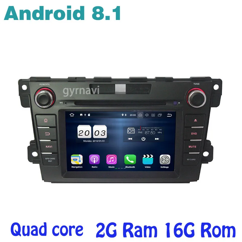 

Android 8.1 Quad core Car dvd gps for Mazda CX-7 CX7 with 2g ram wifi 4G usb bluetooth mirror link auto Stereo
