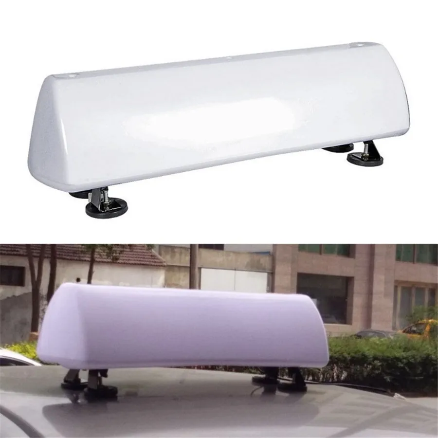 

55 cm Strong Magnets DIY Advertising LED Blank Taxi Cab Top Lamp Sign Light Roof Top Topper Driver Car White Bright Light 12 V