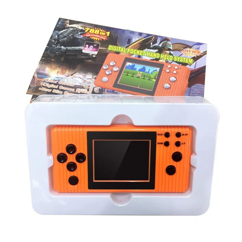 Игровая консоль с цветным экраном детская игровая встроенный 788 игровой ручной