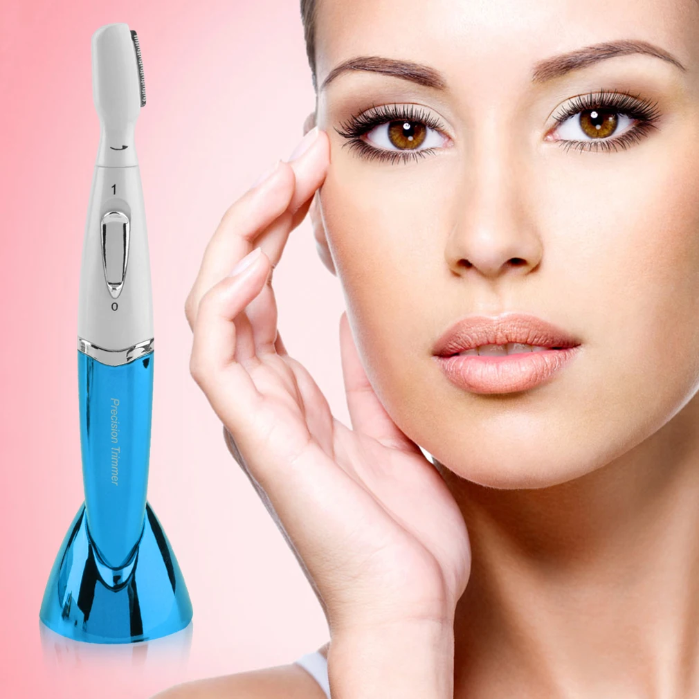 Women Safe Mini Electric Automatic Eyebrow Hair Remover Blade Shaver