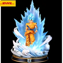 2" Dragon Ball Z статуя Saiyan бюст Сон Гоку полный Длина портрет Kakarotto Гоку Cyberblue анимационная фигурка GK Ящик для игрушек 50 см B777