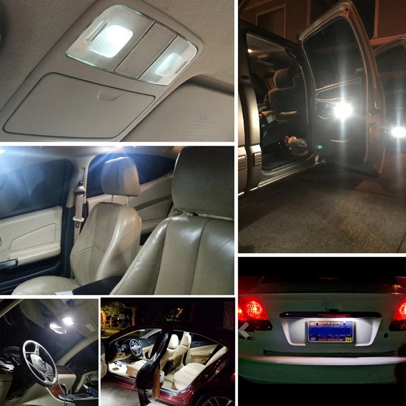 2 шт. Автомобильные светодиодные лампы W5W T10 для Mercedes Benz W204 W203 W205 W211 W212 W210 W124 W221 W220 W163