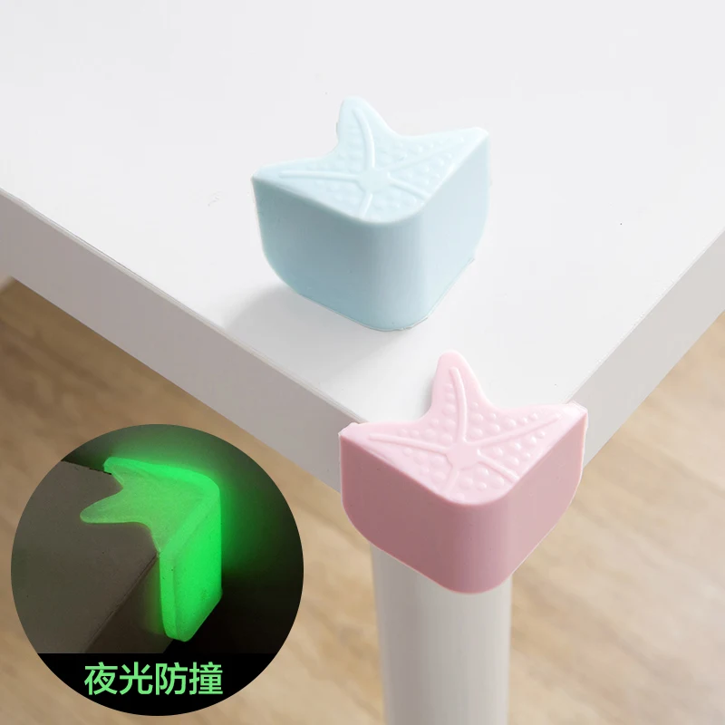 

4pcs!Child Baby Safety Silicone luminous Protector Table Corner Edge Protection Cover Children Anticollision Edge & Corner Guard