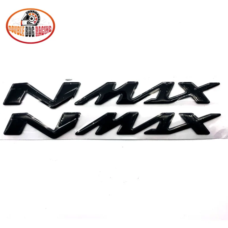 Для Yamaha NMAX155 125 NMAX 155 стикеры мотоцикла эмблема значок 3D наклейка поднятый Танк колеса танк наклейки аппликация эмблема - Color: black