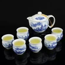 Керамика чайный сервиз Кунг-фу чайный набор чайный чашка чайник цветок и чайный набор Red Wave