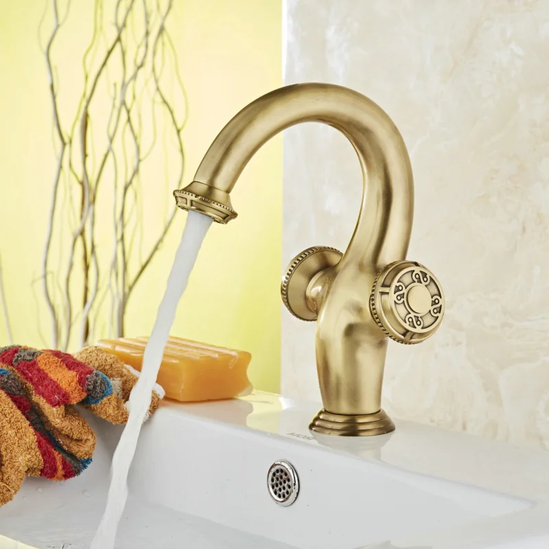 Buy BECOLA Antique Bronze Color Bathroom Faucet Brass