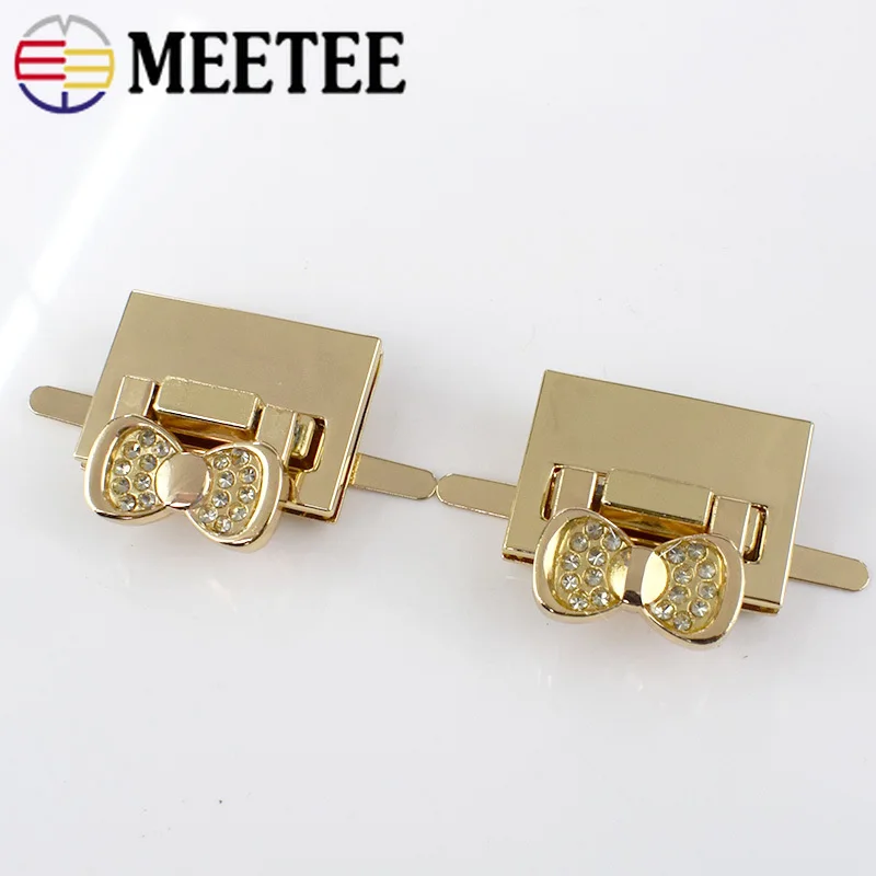 

2Set/Lot Metal Turn Lock Snap for Handbag Women Bag Twist Lock Clasps Closure DIY Metal Buckle Hardware Accessories