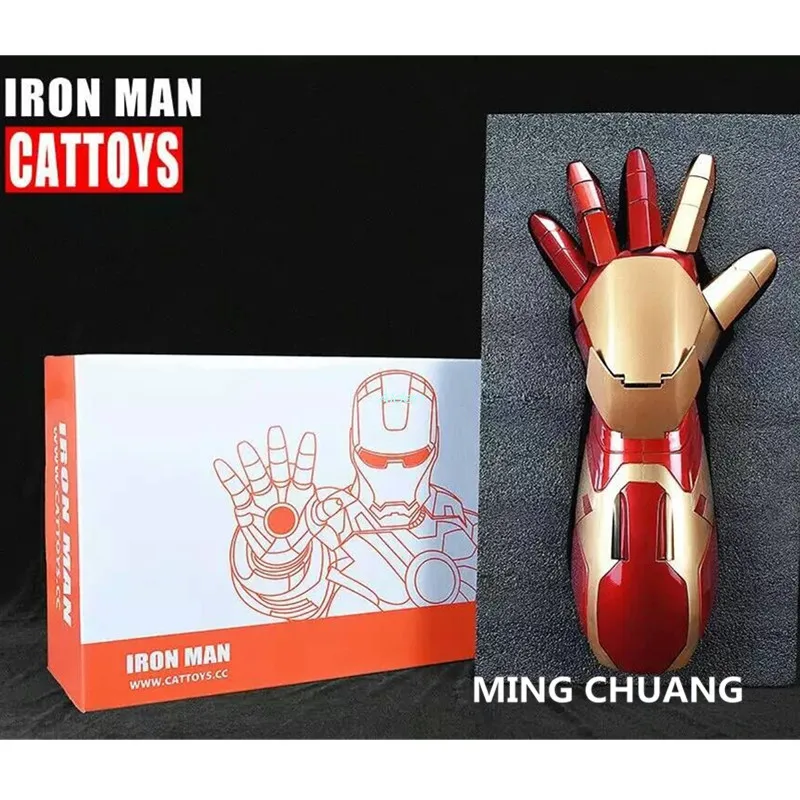 

1Pc Iron Man 1:1 Scale Armor Wearable Illuminating Arm Tony Stark MK42 Gloves Repulsors Cosplay Props Exquisite Model Toy Gifts