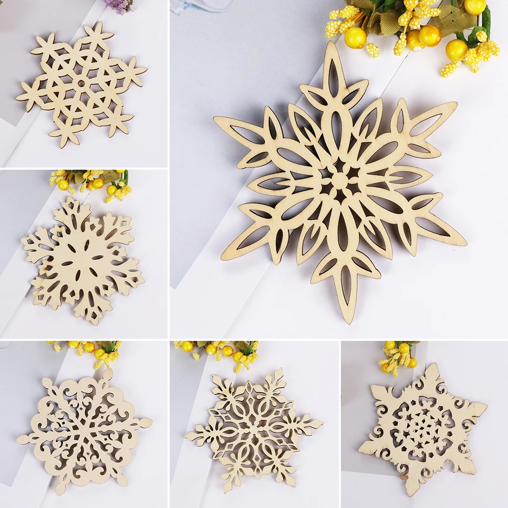 

2pcs/lot Natural Wood Christmas Snowflake Carved Mug Pads Home Table Decoration Coffee Tea Drinks Cup Mat Xmas Decor Ornaments