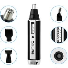 Электробритва перезаряжаемая нос триммер для бороды Парикмахерская машина тройной плавающим лезвием головы бритья Бритвы уход за лицом для мужчин