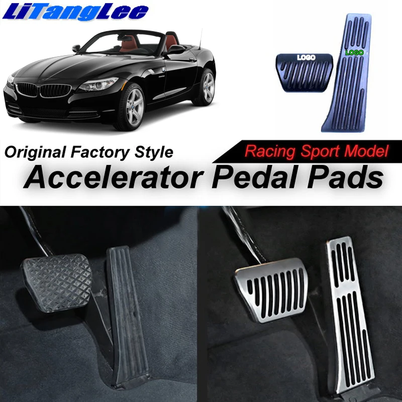 LitangLee автомобиля педаль акселератора Pad крышка Спорт Гонки Для BMW Z4 E86 E89 G29 2003 ~ на