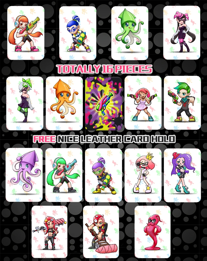 16pcs Splatoon 2 Data Collection Ntag215 s Nfc Standard Big Game Card For Ns Switch Wiiu 3ds Free Shipping Game Collection Cards Aliexpress 16pcs Splatoon 2 Data Collection Ntag215 s Nfc Standard Big Game Card For Ns Switch Wiiu 3ds Free Shipping Game Collection Cards Aliexpress