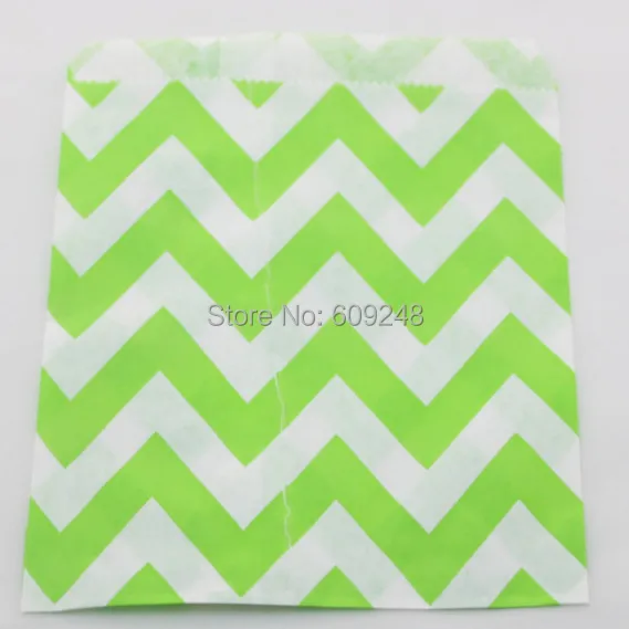 lime green chevron wrapping paper