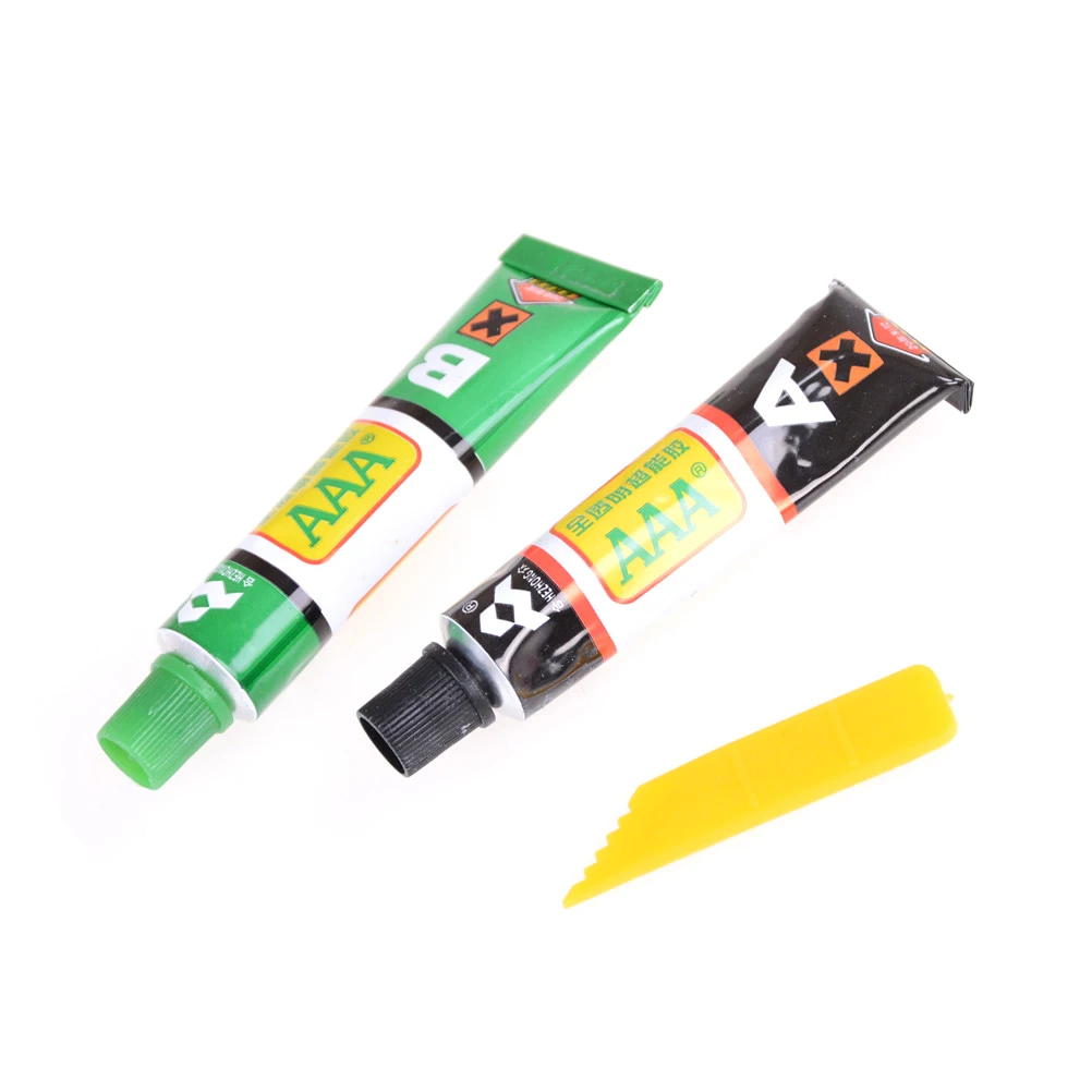 

2PC 10g AB Free Spatula Phone Case Craft Bonding Metals Glass Optical Instrument Transparent Color Super Strong Epoxy Clear Glue