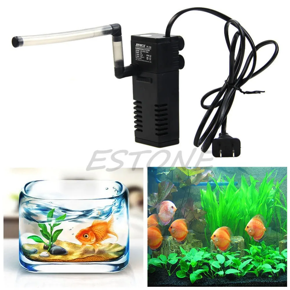 

300L/H Quiet Safe Internal Submersible Aquarium Fish Tank Filter Filtration Pump-