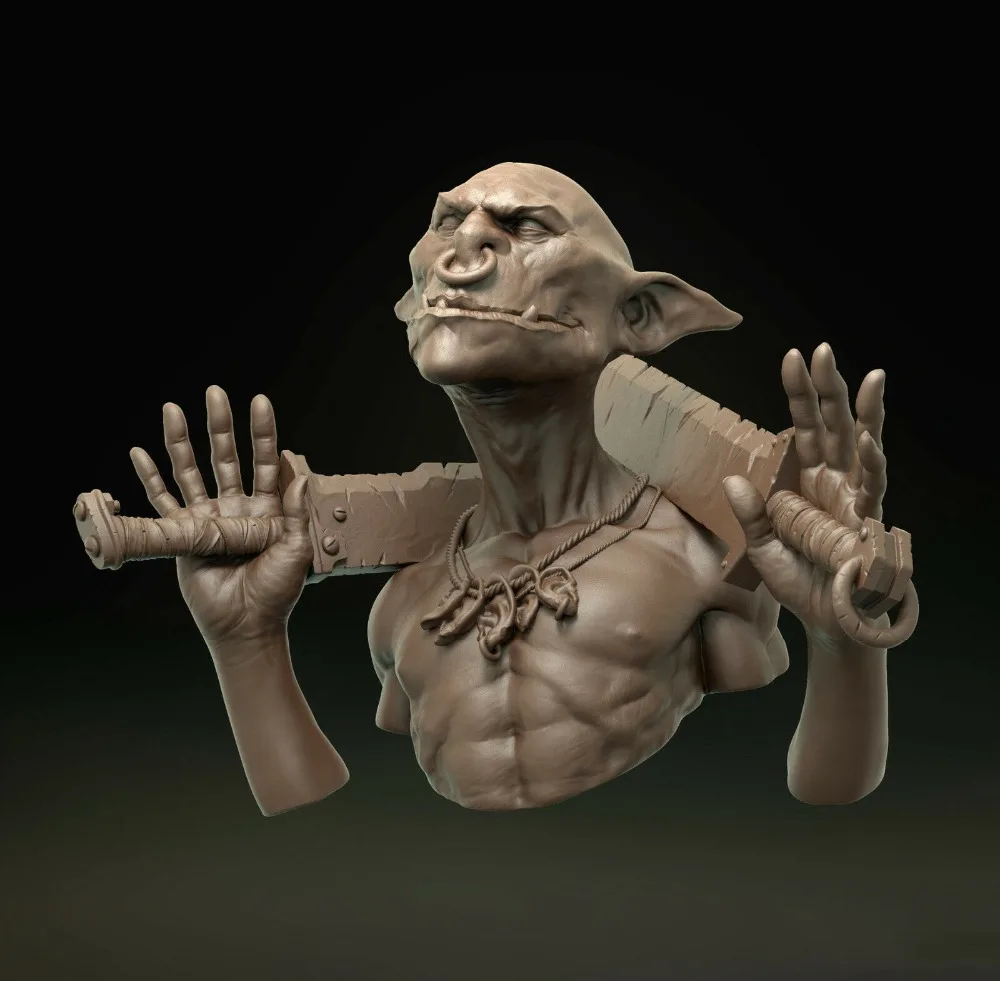 1/32 54mm Resin Figure Model Kit Goblin Fantasy Characters Unpainted Unassambled 