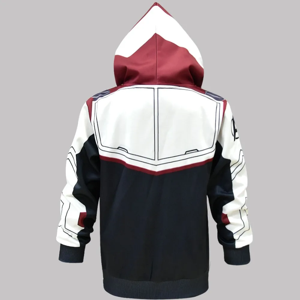 2019 HOT Movie Avengers Endgame Quantum Realm Sweatshirt Jacket Advanced Tech Hoodie Cosplay superhero Costumes Iron Man Hoodies