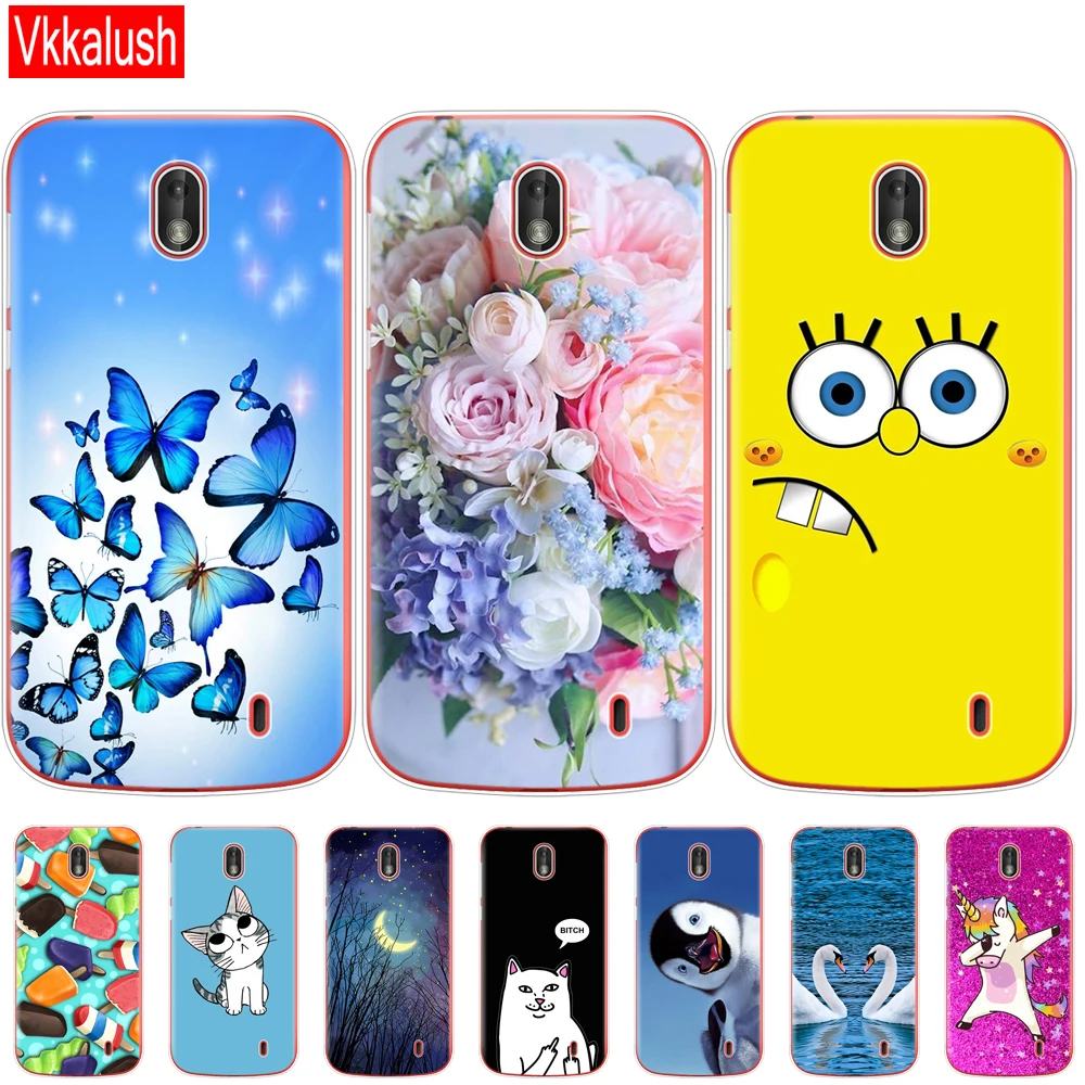 

Phone Case For Nokia 1 Plus Case Cover Cute Cartoon Silicon Soft Back Cover Nokia 1 For Nokia1 Plus Case Bag bumper coque capa
