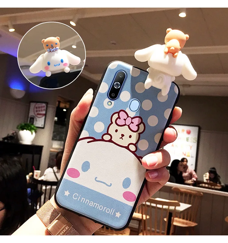 Милый мягкий ТПУ чехол для телефона SAM S10 3D My melody для samsung Galaxy S10 plus S9 S9P S8 S8p S7 Edge Note 8/9 задняя крышка с мультяшной собакой