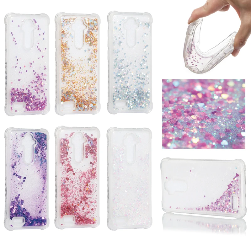 For ZTE Z981 Case Luxury Glitter Dynamic Liquid Colorful Quicksand Love Sequins Cover for phone case |