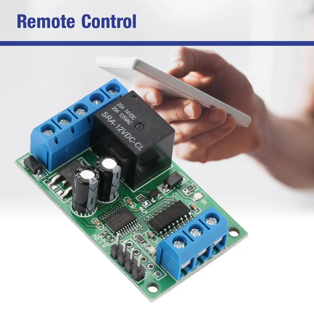 

2 in 1 Mini DC 12V Remote Control Relay RS232 & TTL232 Single Channel Relay Switch for Motor