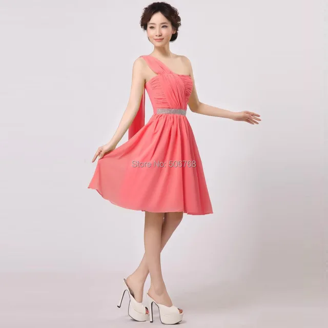 2017 New Free Shipping Short Plus Size One Shoulder Chiffon Purple 2017 New Free Shipping Short Plus Size One Shoulder Chiffon Purple Bridesmaid Dresses Wedding Party Ruched