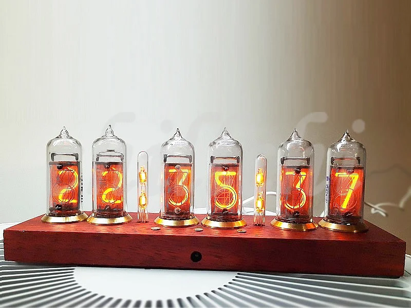 

Former Soviet IN 14 glow tube clock electronic tube clock NIXIE CLOCK