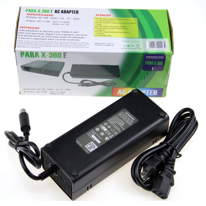 США/ЕС вилка домашняя стена питание кабель адаптера переменного тока Шнур для microsoft Xbox 360 E 360e консоль хост зарядки адаптер