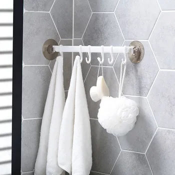 

Strong Wall Mounted Storage Rack Adhesive Kitchen Wall Hanging Row Holder Creative Bathroom Nailfree Towel Rack Hanger Organizer