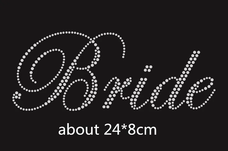 

2pc/lot Bride wedding transfer design rhinestones hot fix rhinestone transfer motifs iron on applique patch design hot fix