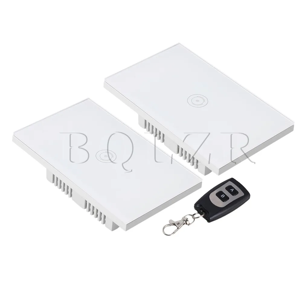 

BQLZR US Standard AC90-250V Smart Touch Switch Control with AB Key Remote Transmitter Support Mobile Phone Remote Control