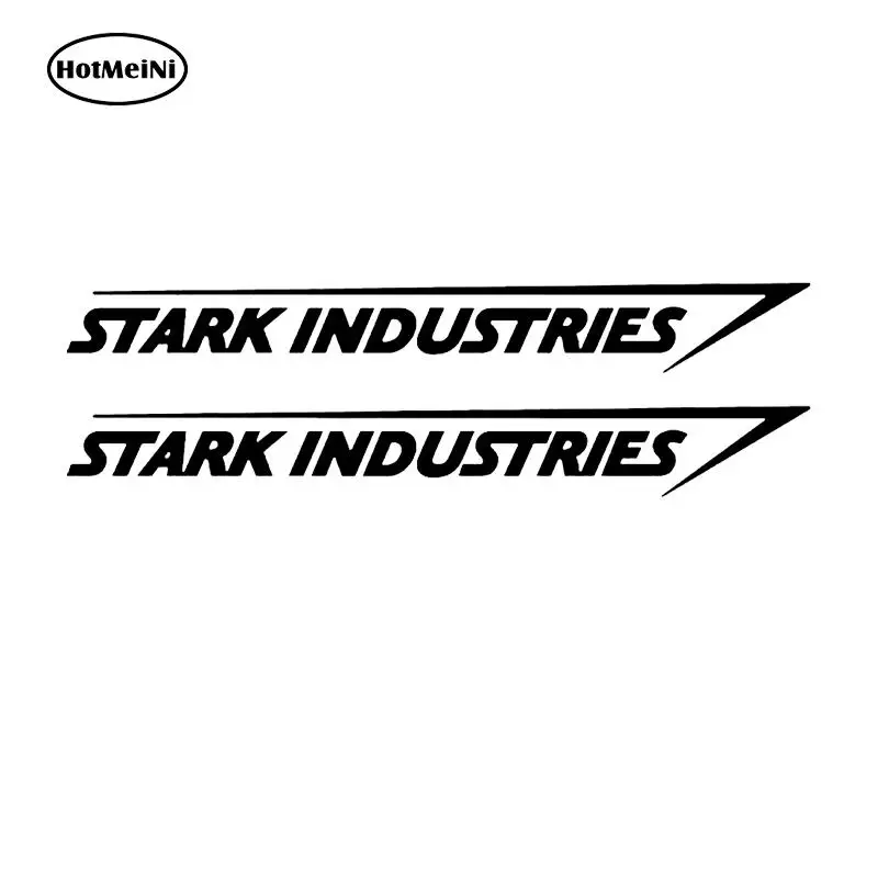 

HotMeiNi 20*2.5cm Industries Sticker Vinyl Decal Marvel Iron Man Avengers Car Window Car Sticker Black/Sliver