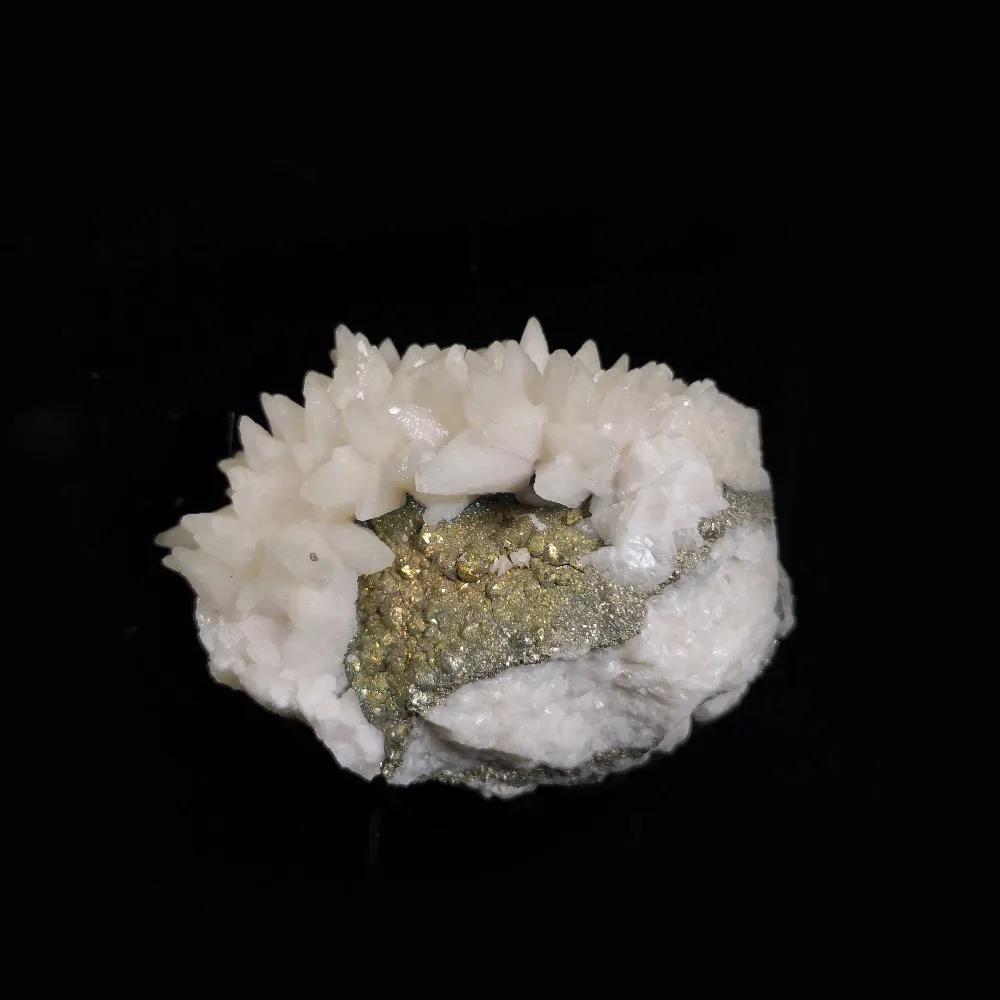 

319g NATURAL Stones and Minerals Rock WHITE CALCITE pyrite Mordenite Crystal Specimens C1-25