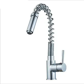 

Pull out Kitchen Mixer Cold and Hot Kitchen Tap Single Hole Water Tap vegetable sinks Kitchen Faucet cocina JM203