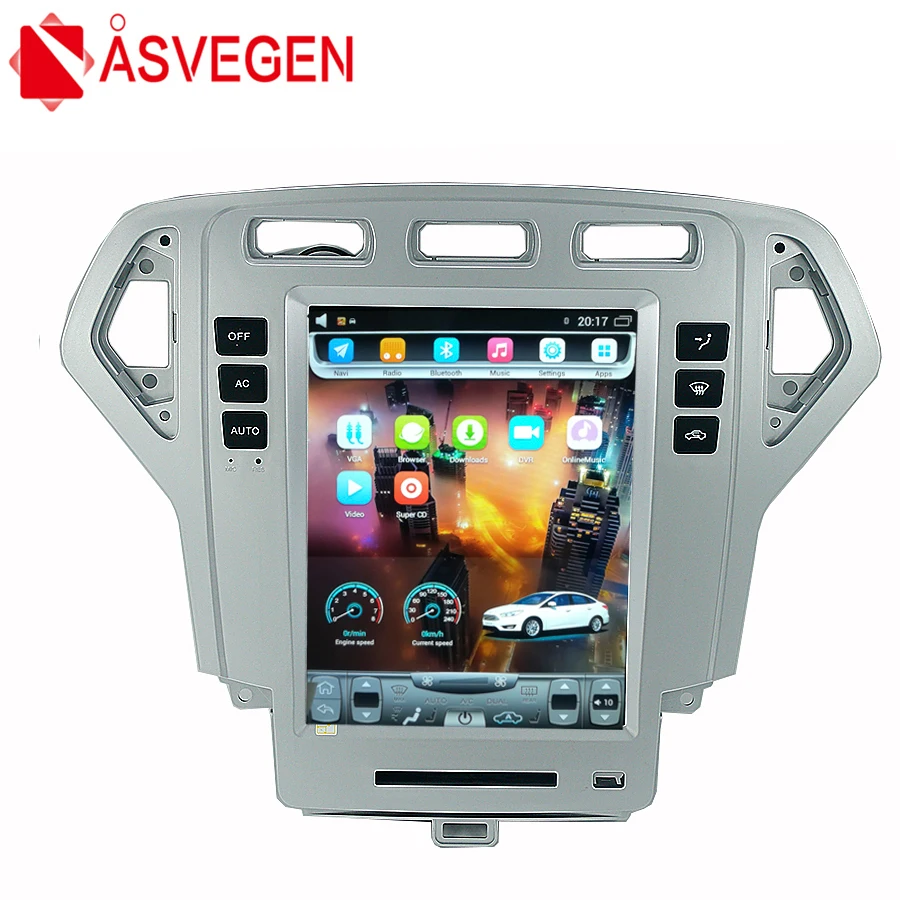 Asvegen 10 4 ''GPS навигация мультимедийный плеер Тесла стиль экран для Ford Mondel 2007 2008