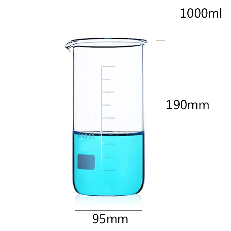 LINYEYUE 1000 мл стеклянный шейкер высокий боросиликатное стекло высокая температура измерение сопротивления чашки химическая лаборатория оборудование