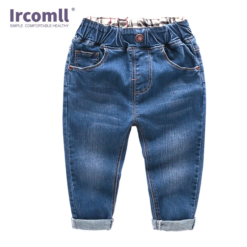 Модная осенне-летние джинсы для мальчиков детские штаны с рисунком для мальчиков, брюки для детей, джинсовая ткань, джинсы для детей - Цвет: Style-1