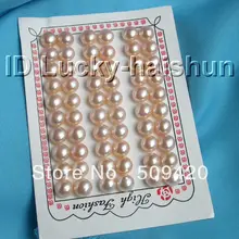 >>>>> 33 пар 9 мм розовый пресноводный жемчуг бусы, серьги