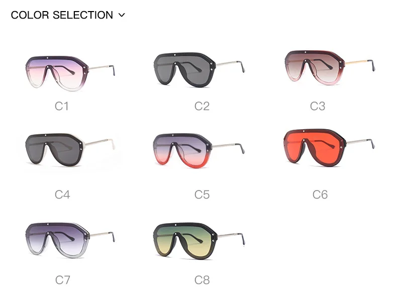 HBK, женские крутые солнцезащитные очки пилота, новинка, модные брендовые дизайнерские женские цельные солнцезащитные очки, большие очки для мужчин и женщин, UV400