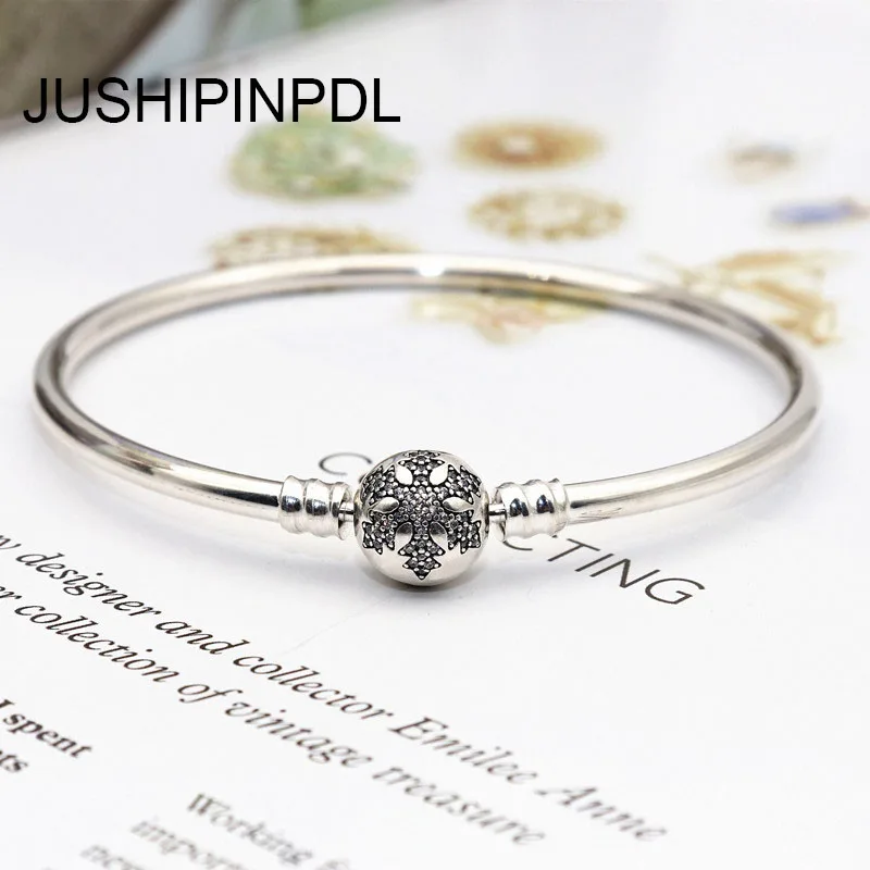 

True original snake chain bracelet DIY charm silver 925 100% custom snow for the bead bracelet pendant jewelry