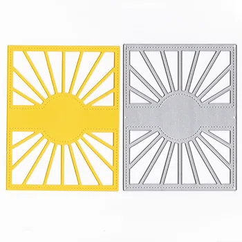 

YLCD1634 Sun Background Metal Cutting Dies For Scrapbooking Stencils DIY Cards Album Decoration Embossing Folder Die Cuts Tool