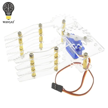 

WAVGAT Acrylic robot Claw Manipulator Arm SG90 servos smart robot gripper for arduino SNM200