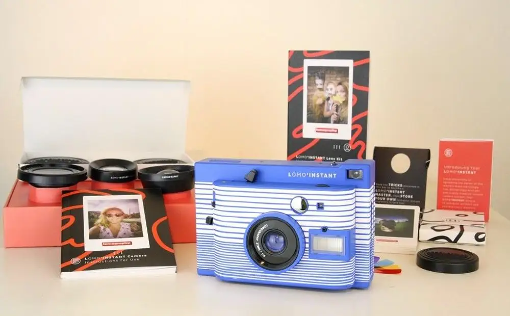 Ломография Lomo'Instant Сан Себастьян Камера + 3 линзы/Цветной гель набора