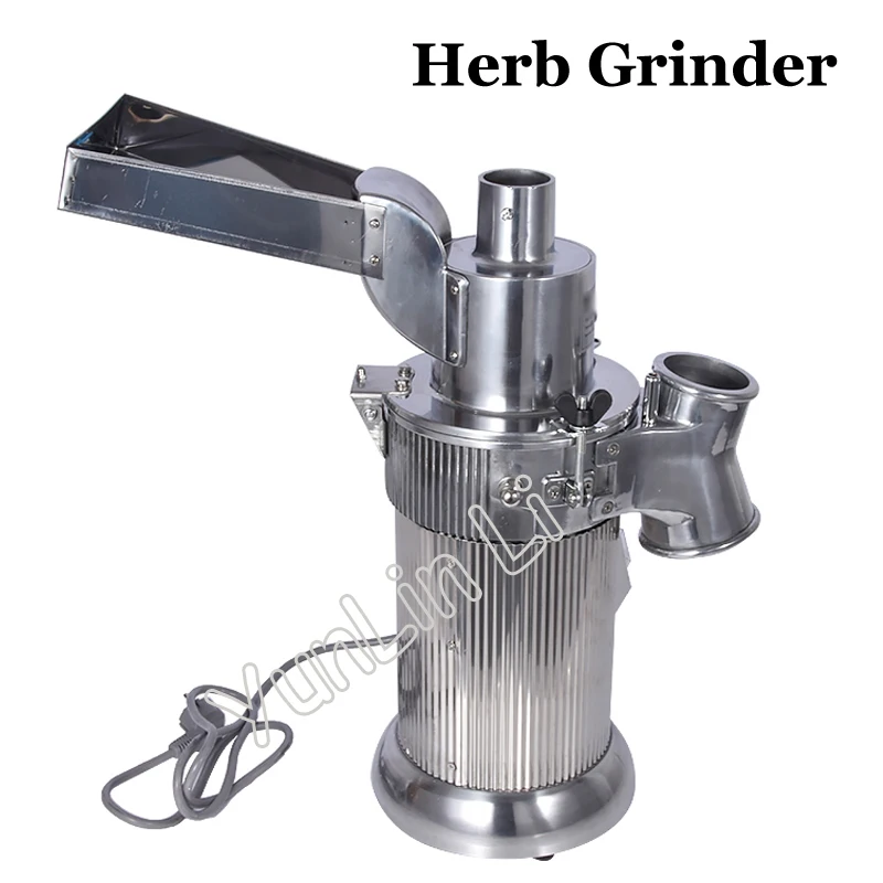 220v/110v Grinder Automatic Hammer Continuous Mill Herb Grinder mincers Capacity 20kg/h Rotate Speed 25000r/min