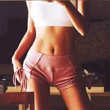 Женские шорты для йоги, свободные, дышащие и быстросохнущие, для дома, фитнеса, четыре цвета, танцевальные прогулочные брюки, Украшение бантом, SCL113