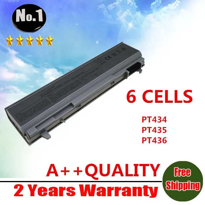 WHOLESALE New 6 CELLS Laptop Battery For Dell Latitude E6400 E6410 E6500 E6510 PT434 PT435 PT436 PT437 Free shipping