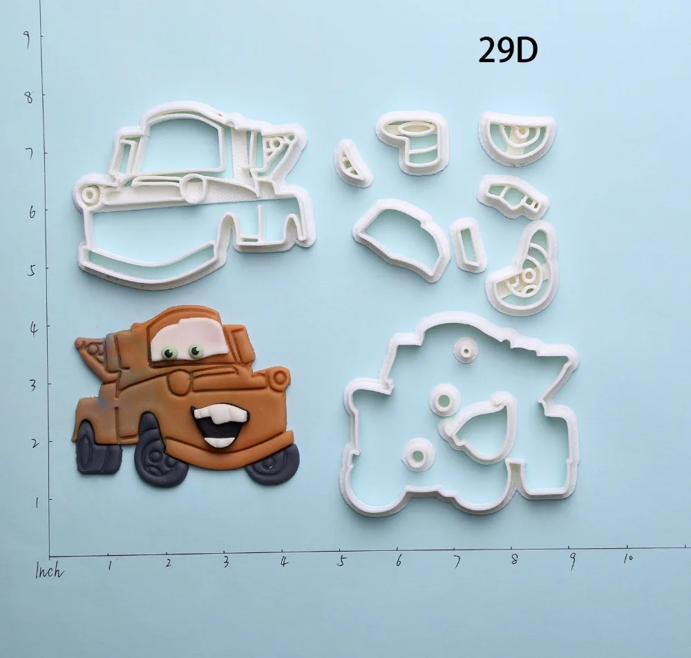 

Cartoon Cars Cookie Cutter Set Custom Made 3D Printed Fondant Cheap Cupcake Cutter for Cake Cutter Cortadores De Fondant
