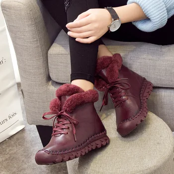 

Women Fashion New Casual Shoes Warm Thick Cotton Winter Boots Women Boots Short Plush Shoes